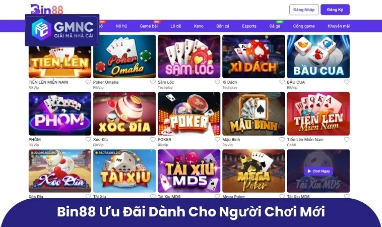 Bin88 ưu đãi dành cho người chơi mới