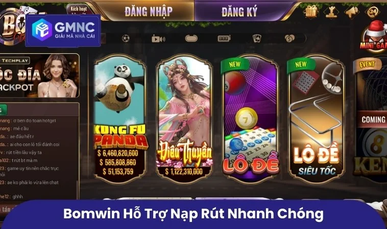 Bomwin – Lý Do Bomwin Được Đông Đảo Người Chơi Tin Tưởng 3 Bomwin hỗ trợ nạp rút nhanh chóng