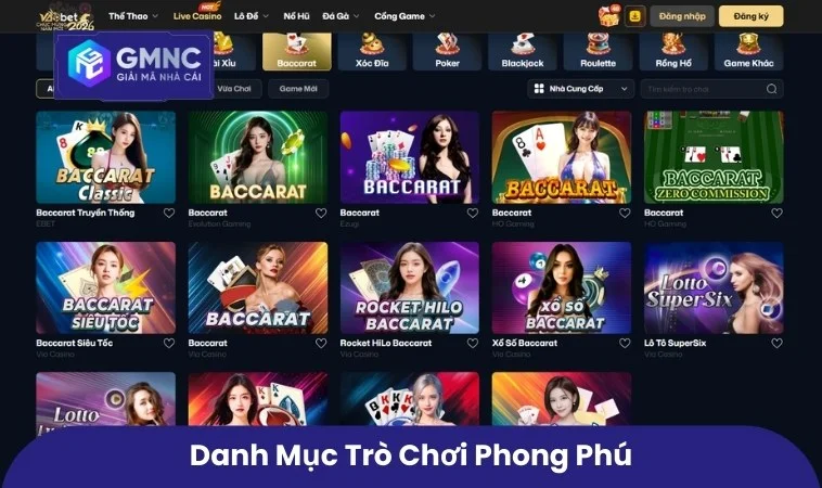 Vaobet – Sân Chơi Cá Cược Trực Tuyến Được Nhiều Người Quan Tâm 2 Danh mục trò chơi phong phú