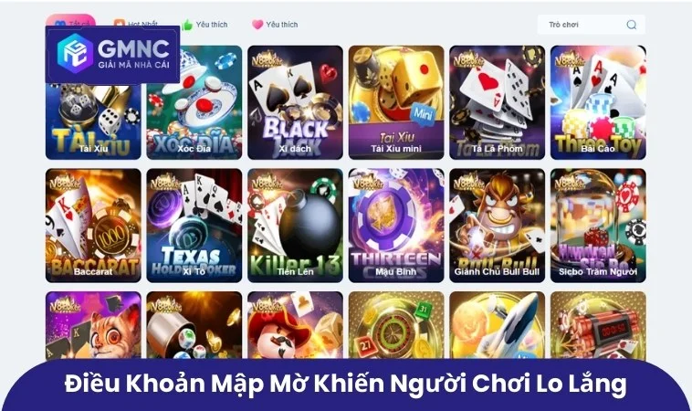 Điều khoản mập mờ khiến người chơi lo lắng
