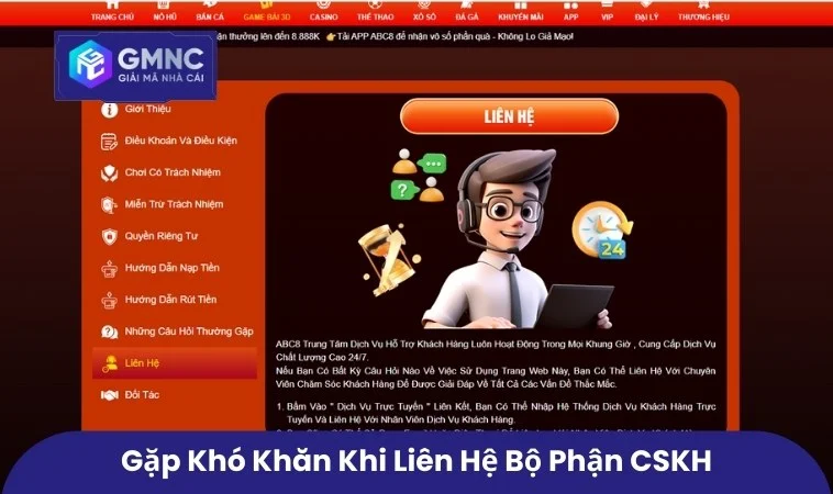 Người chơi gặp khó khăn khi liên hệ bộ phận CSKH