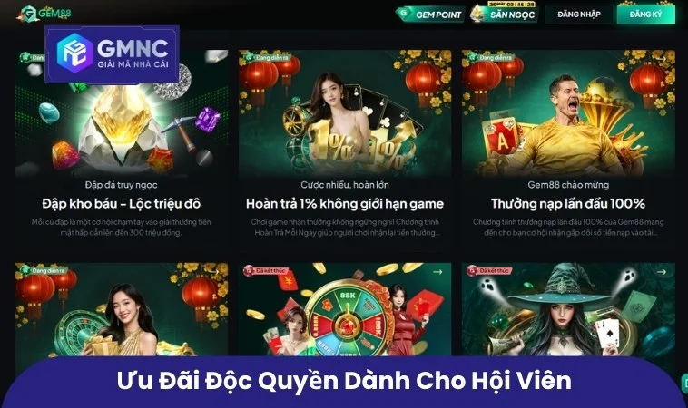 Khuyến Mãi Gem88 - Mang Đến Trải Nghiệm Giải Trí Đột Phá 3 Quyền lợi dành cho hội viên