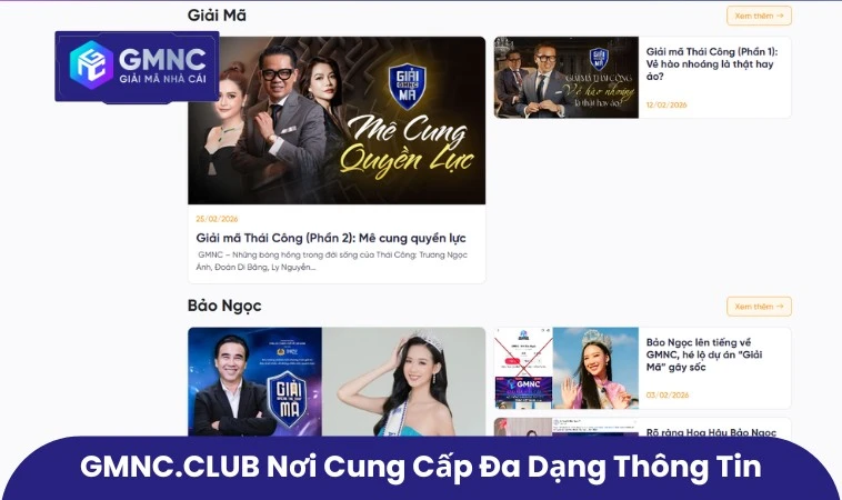 GMNC.VIP Có Phù Hợp Để Tham Gia Hay Không? 3 GMNC.VIP nơi cung cấp đa dạng thông tin