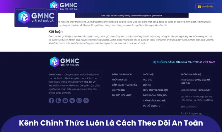 Cách Tham Gia Vào Cộng Đồng GMNC Đúng Cách Và An Toàn Hơn 3 Kênh chính thức luôn là cách theo dõi an toàn